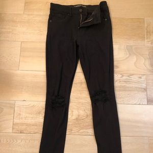 Express High Rise Distressed Skinny Jeggings